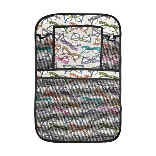 Sun Glasses Pattern Print Design 01 Car Seat Back Organizer