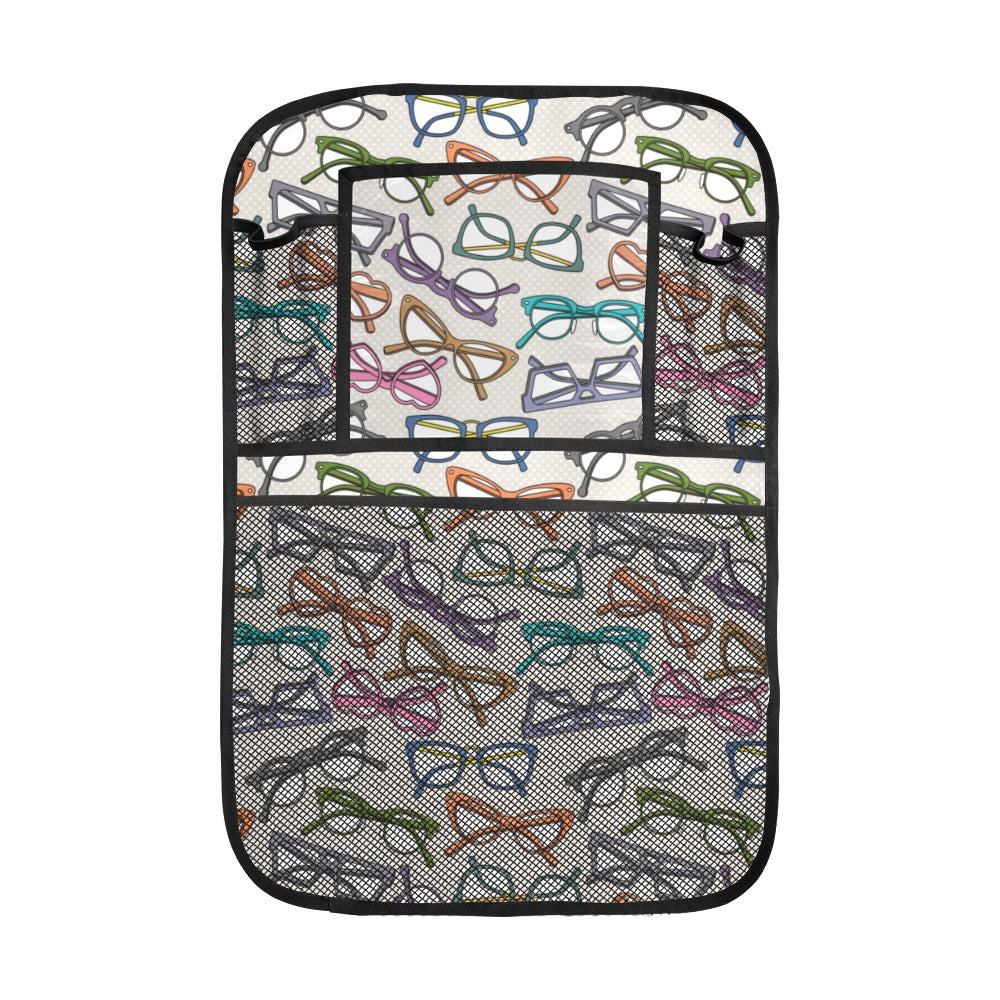 Sun Glasses Pattern Print Design 01 Car Seat Back Organizer