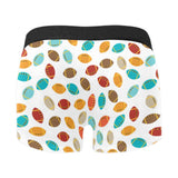 Colorful american football ball pattern Men's All Over Print Boxer Briefs Men's Underwear