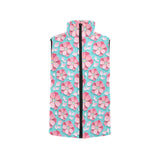 3D sakura cherry blossom pattern Women's Padded Vest