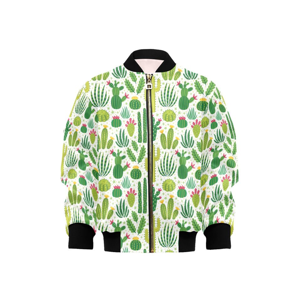 Cactus pattern copy Kids' Boys' Girls' Bomber Jacket