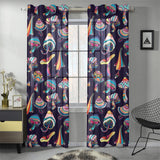 Colorful mushroom pattern Gauze Curtain