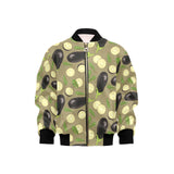 Eggplant Pattern Print Design 02 Kids' Boys' Girls' Bomber Jacket