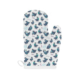 Pigeon Pattern Print Design 02 Heat Resistant Oven Mitts