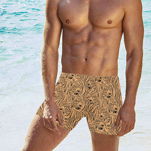 Bengal tigers pattern Men's Swimming Trunks