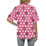 Guinea Pig Pattern Print Design 01 Women's All Over Print Hawaiian Shirt