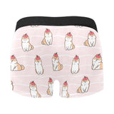 Cute Shiba Inu Dog Apple pattern Men's All Over Print Boxer Briefs Men's Underwear