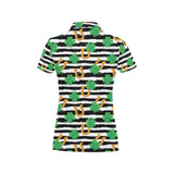 Horseshoes Pattern Print Design 01 Women's All Over Print Polo Shirt