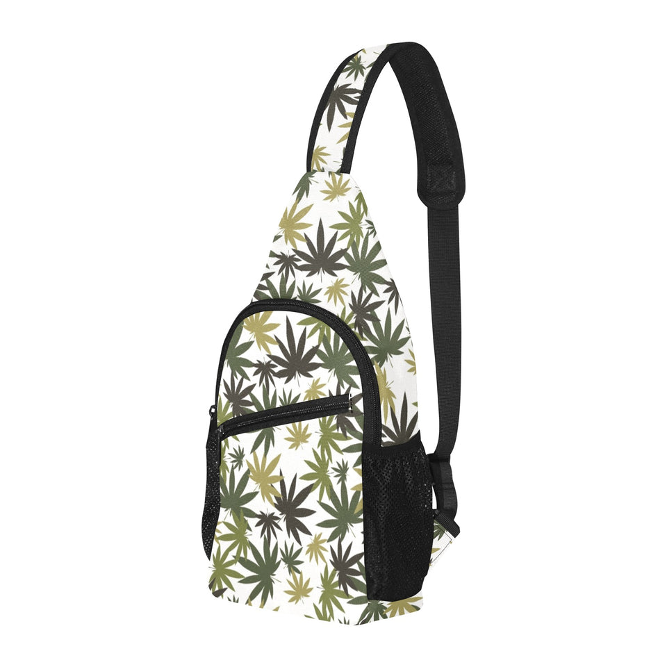 Canabis Marijuana Weed Pattern Print Design 05 All Over Print Chest Bag