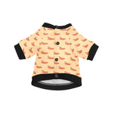 Sausage Pattern Print Design 03 All Over Print Pet Dog Round Neck Fuzzy Shirt
