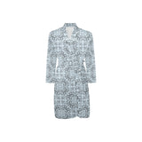 Traditional indian element pattern Men's Long Sleeve Belted Night Robe