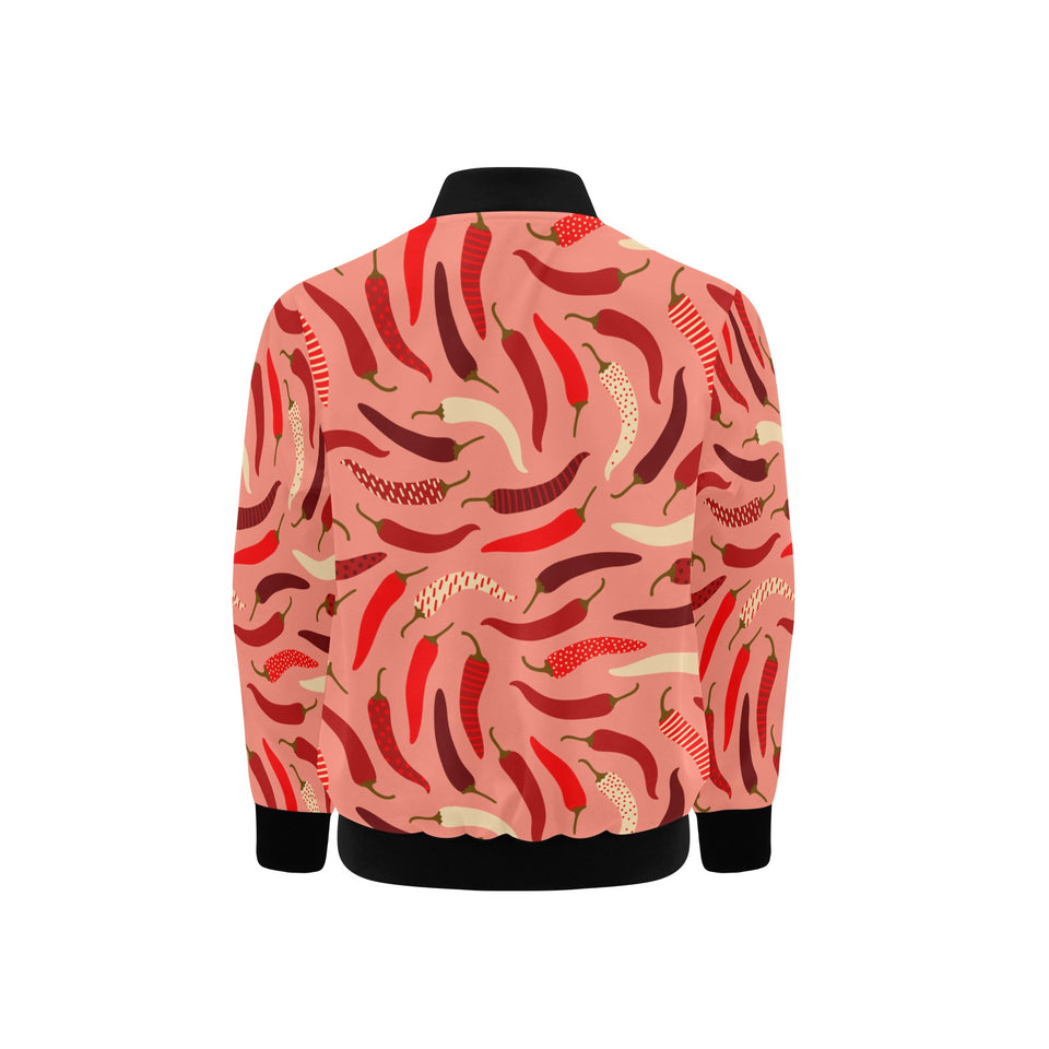 Beautiful Chili peppers pattern Kids' Boys' Girls' Bomber Jacket