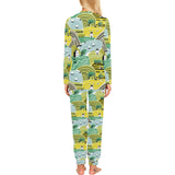 Hand drawn windmill pattern Women's All Over Print Pajama Set