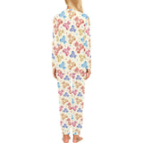 Teddy Bear Pattern Print Design 05 Women's All Over Print Pajama Set