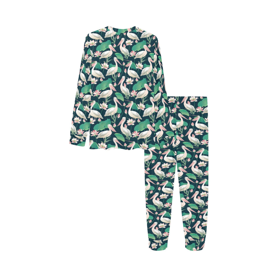 Pelican Pattern Print Design 03 Kids' Boys' Girls' All Over Print Pajama Set