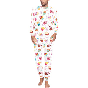 Cake cupcake design pattern Men's All Over Print Pajama