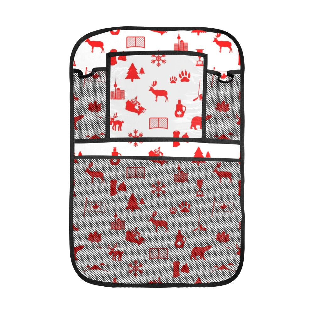 Canada Pattern Print Design 04 Car Seat Back Organizer