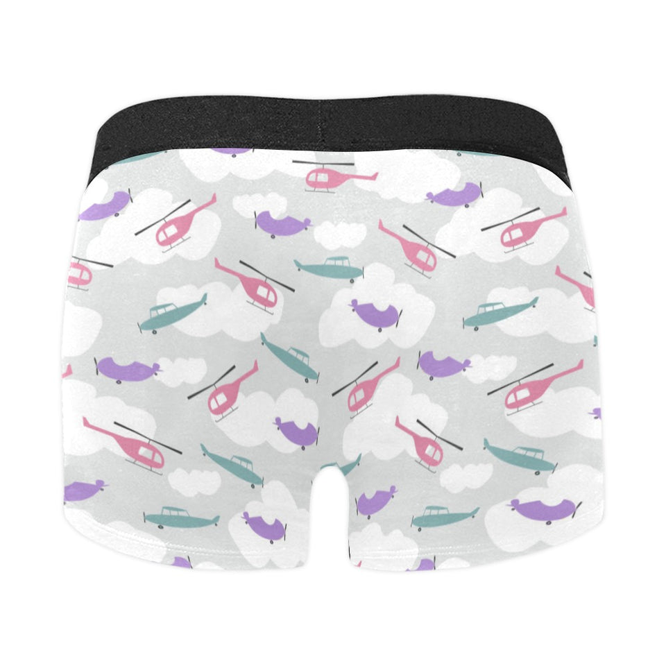 Helicopter plane pattern Men's All Over Print Boxer Briefs Men's Underwear
