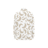 Cool gold moon abstract pattern Women's Long Sleeve Polo Shirt