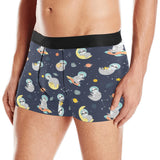 Cute sloth astronaut star planet rocket pattern Men's All Over Print Boxer Briefs Men's Underwear