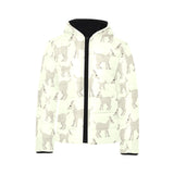 Little young goat pattern Kids' Boys' Girls' Padded Hooded Jacket