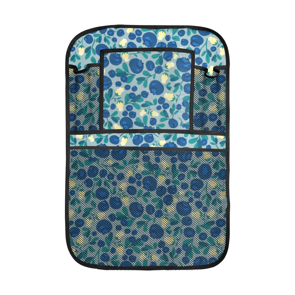 blueberry design pattern Car Seat Back Organizer
