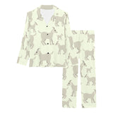 Little young goat pattern Women's Long Pajama Set