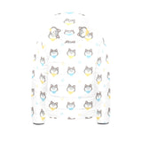 Cute Siberian Husky pattern Kids' Boys' Girls' Padded Hooded Jacket