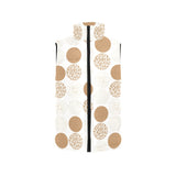 Gold Texture mushroom pattern Women's Padded Vest