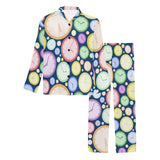 Colorful clock background Men's Long Pajama Set
