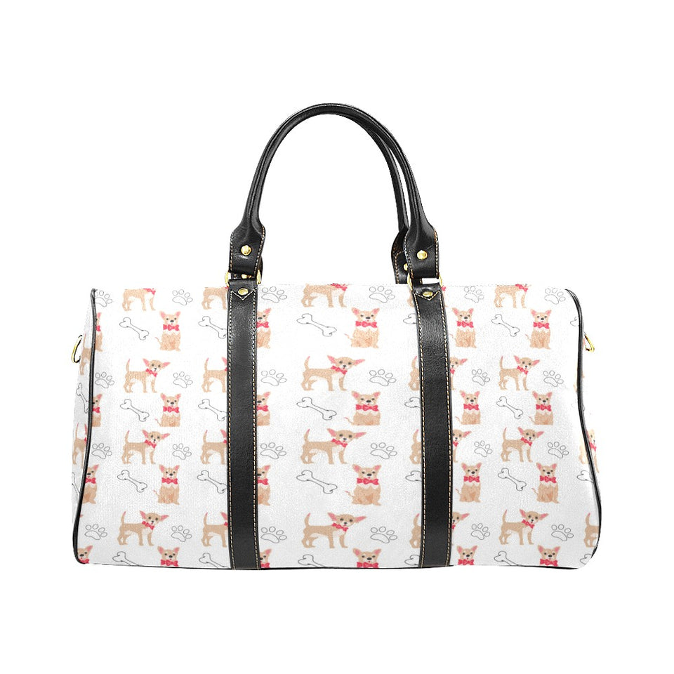 Chihuahua bone paw pattern Travel Bag