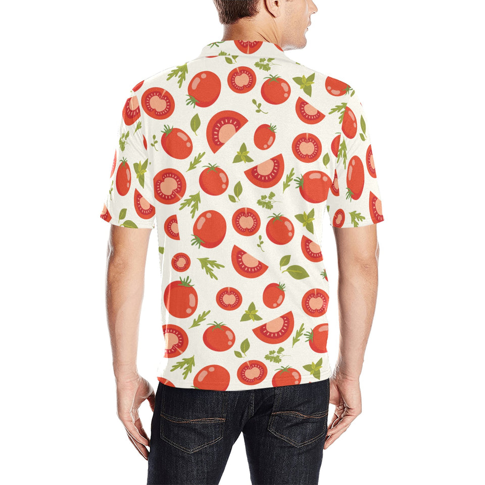 Tomato pattern Men's All Over Print Polo Shirt