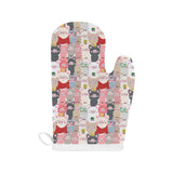 Pig Pattern Print Design 02 Heat Resistant Oven Mitts