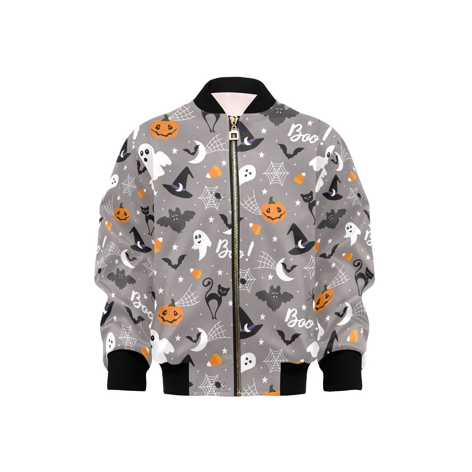 Halloween design pattern Kids' Boys' Girls' Bomber Jacket