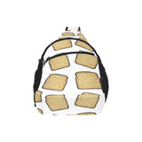 Bread Toast Pattern Print Design 03 All Over Print Chest Bag