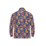 Goldfish Pattern Print Design 05 Men's Long Sleeve Polo Shirt