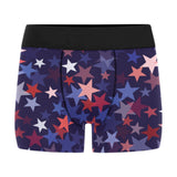 Red blue star pattern Men's All Over Print Boxer Briefs Men's Underwear