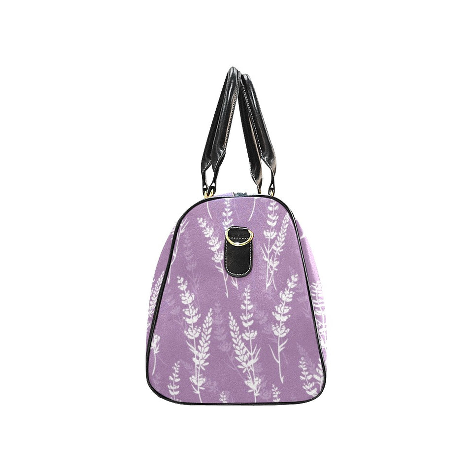 Lavender flowers purple pattern Travel Bag
