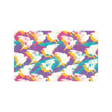 Colorful crow illustration pattern Doormat