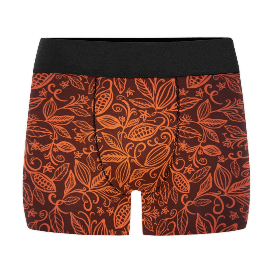 cacao beans tribal polynesian pattern Men's All Over Print Boxer Briefs Men's Underwear