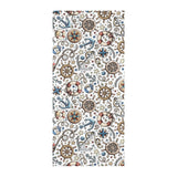 Cute nautical steering wheel anchor pattern Beach Towel