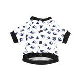Swallow Pattern Print Design 03 All Over Print Pet Dog Round Neck Fuzzy Shirt
