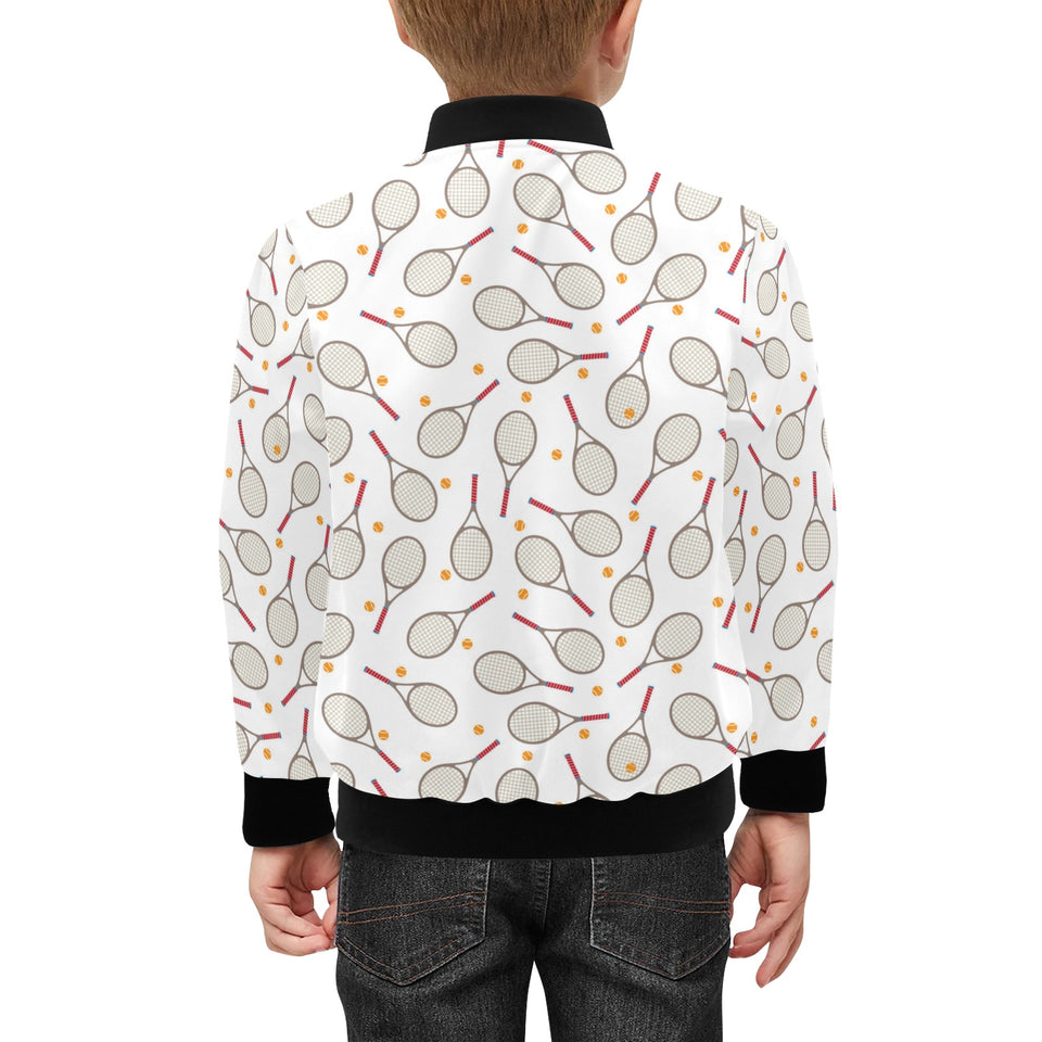Tennis Pattern Print Design 04 Kids' Boys' Girls' Bomber Jacket