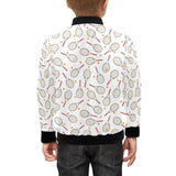 Tennis Pattern Print Design 04 Kids' Boys' Girls' Bomber Jacket