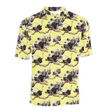 Ostrich Pattern Print Design 04 Men's All Over Print Polo Shirt