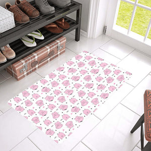 Pig Pattern Print Design 03 Doormat