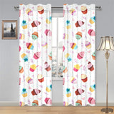 Cake cupcake design pattern Gauze Curtain
