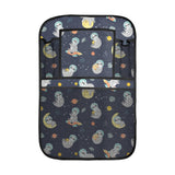Cute sloth astronaut star planet rocket pattern Car Seat Back Organizer