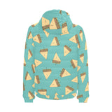 Sandwich Pattern Print Design 03 Men's Padded Hooded Jacket