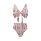 Octopus winter hat garland Fish candy Seaweed Cora Chest Bowknot High Waisted Bikini Swimsuit